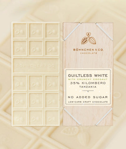 Image of No Added Sugar White Chocolate Bars - Healtholicious One-Stop Biohacking Health Shop