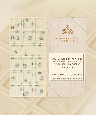Image of No Added Sugar White Chocolate Bars - Healtholicious One-Stop Biohacking Health Shop