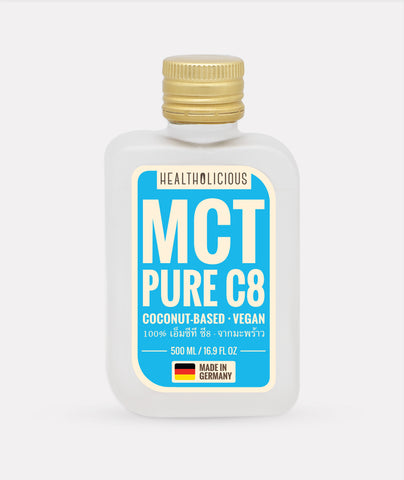 Image of PURE C8 MCT Oil (sourced from coconut only, made in Germany) - Healtholicious One-Stop Biohacking Health Shop