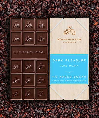 Image of No Added Sugar Dark Chocolate Bars: keto-friendly - Healtholicious One-Stop Biohacking Health Shop