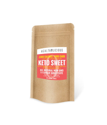 Image of KETO SWEET : Monkfruit Sweetener with Erythritol 250g - Healtholicious One-Stop Biohacking Health Shop