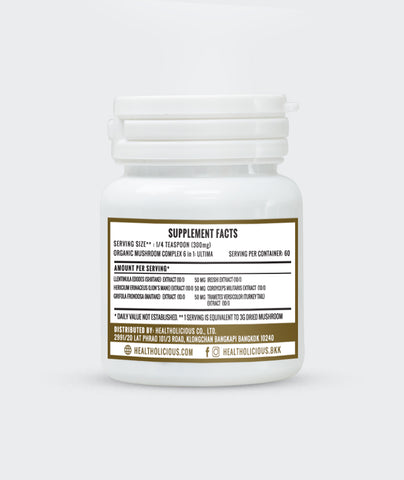 Image of Mushroom Extract - Certified Organic : ENERGY / IMMUNE - Healtholicious One-Stop Biohacking Health Shop