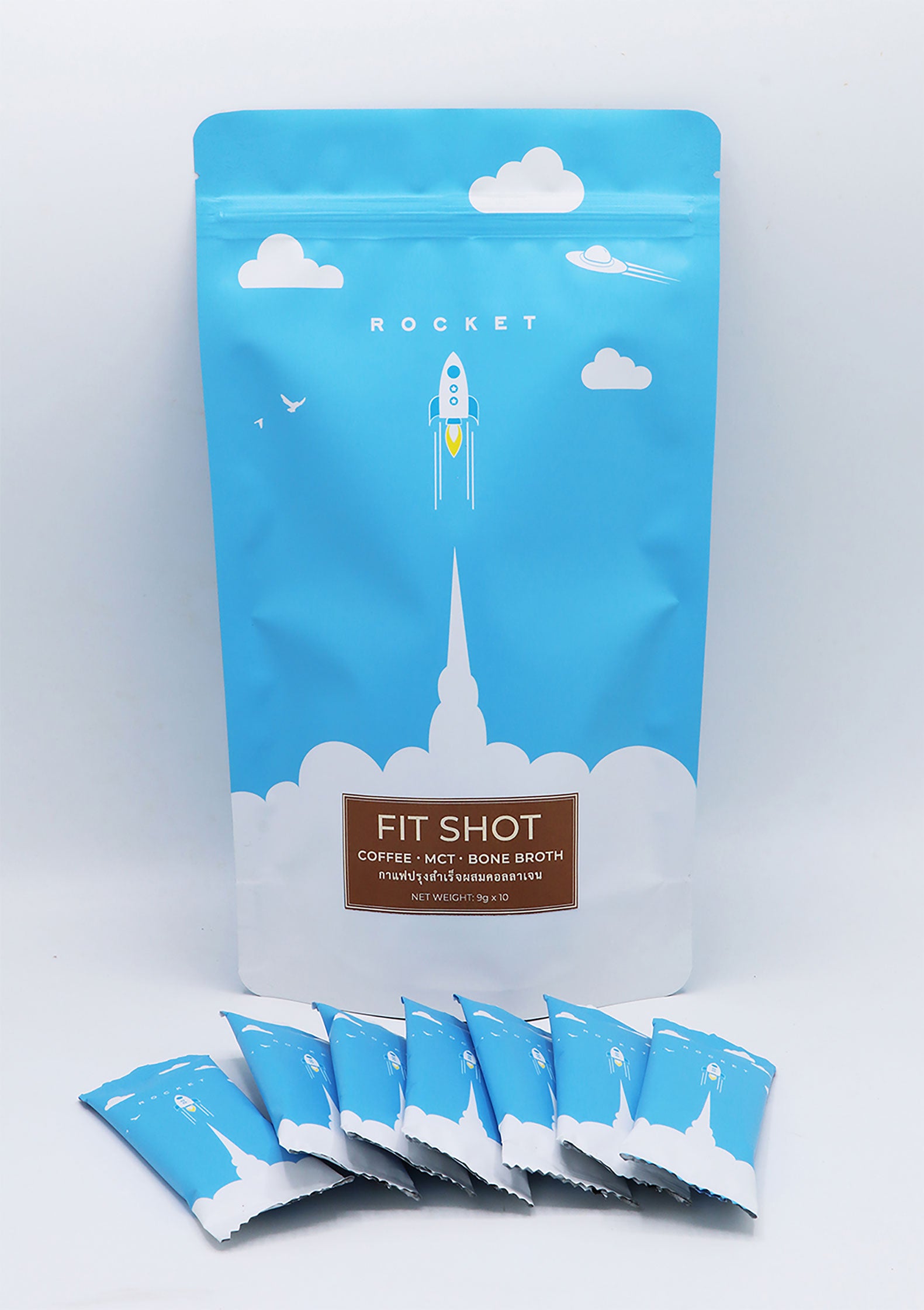 FIT SHOT - BONE BROTH KETO COFFEE + MCT: INSTANT DRINK