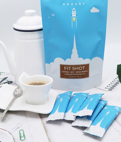 Image of FIT SHOT - BONE BROTH KETO COFFEE + MCT: INSTANT DRINK