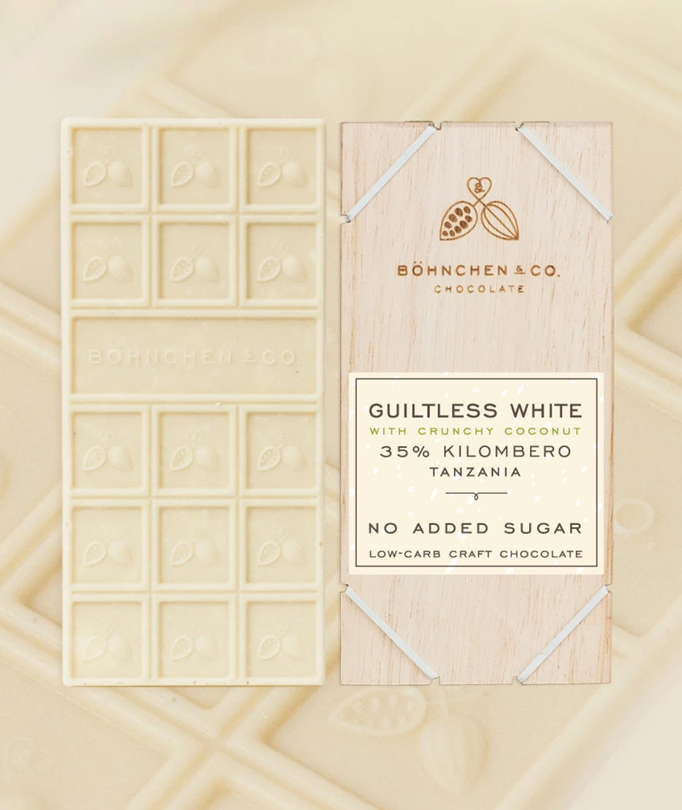 No Added Sugar White Chocolate Bars - Healtholicious One-Stop Biohacking Health Shop