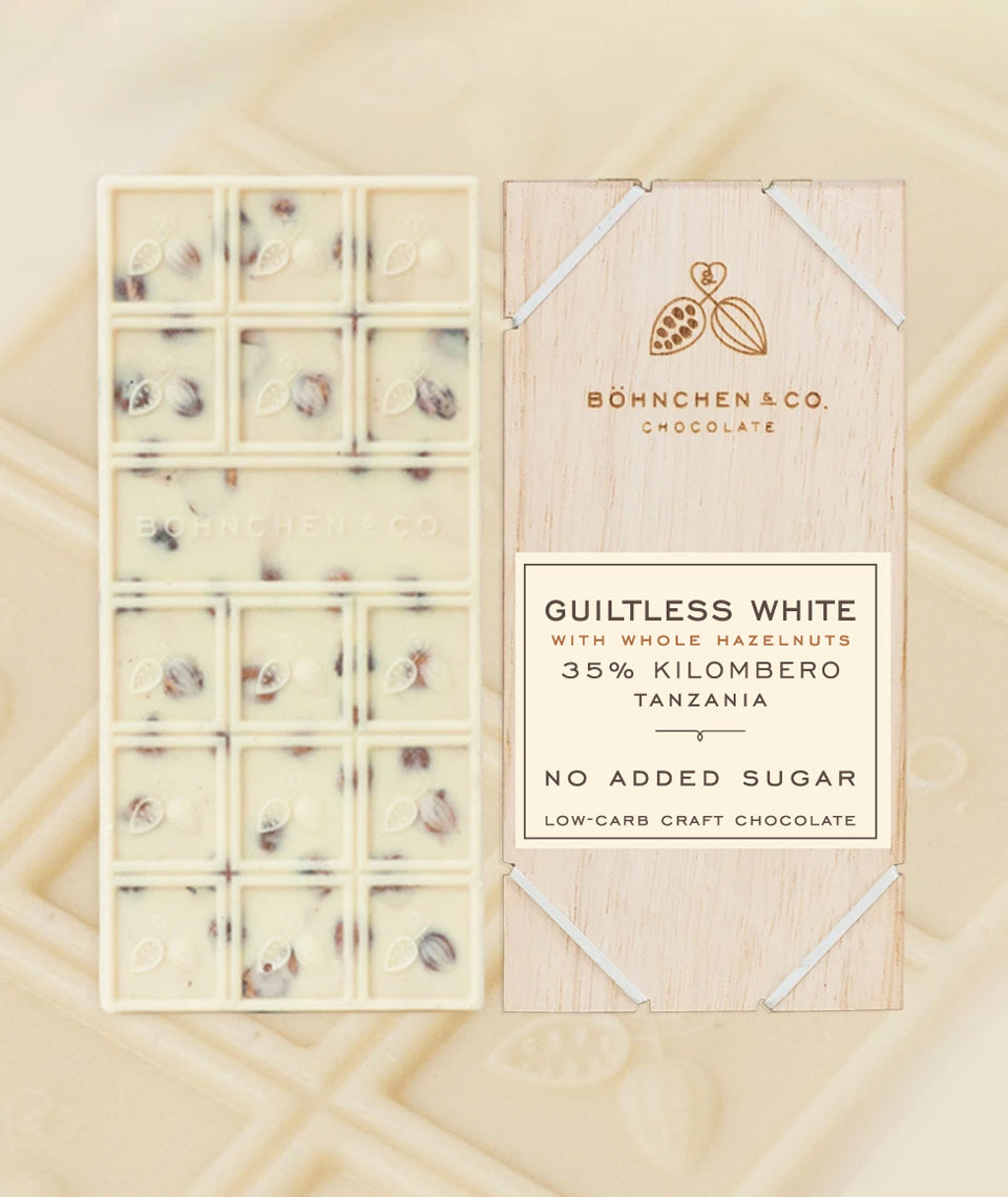 No Added Sugar White Chocolate Bars - Healtholicious One-Stop Biohacking Health Shop