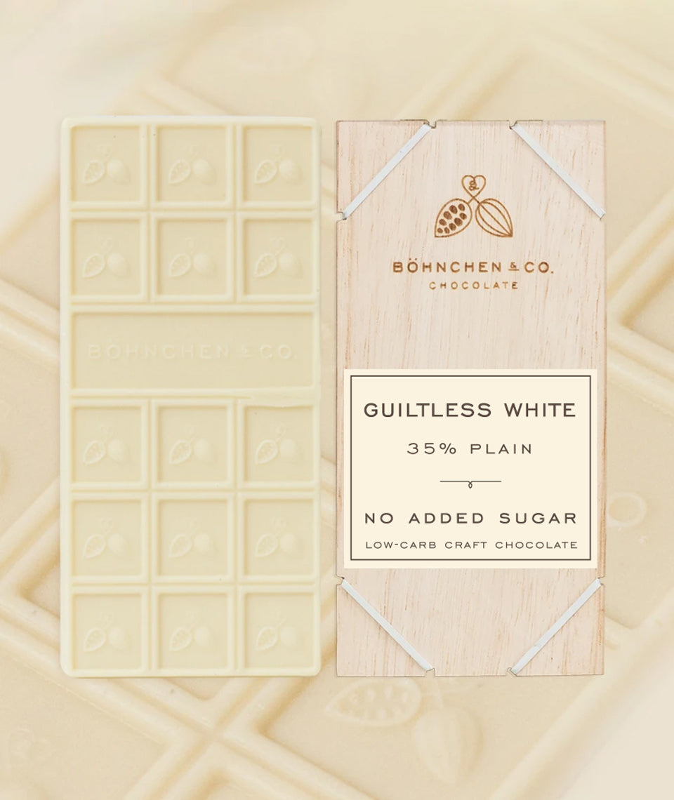 No Added Sugar White Chocolate Bars - Healtholicious One-Stop Biohacking Health Shop