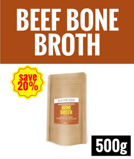Grass-Fed Beef Bone Broth Powder from Sweden [500g] - Healtholicious One-Stop Biohacking Health Shop