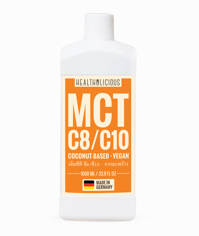 Coconut MCT oil (sourced from coconut, made in Germany) - Healtholicious One-Stop Biohacking Health Shop