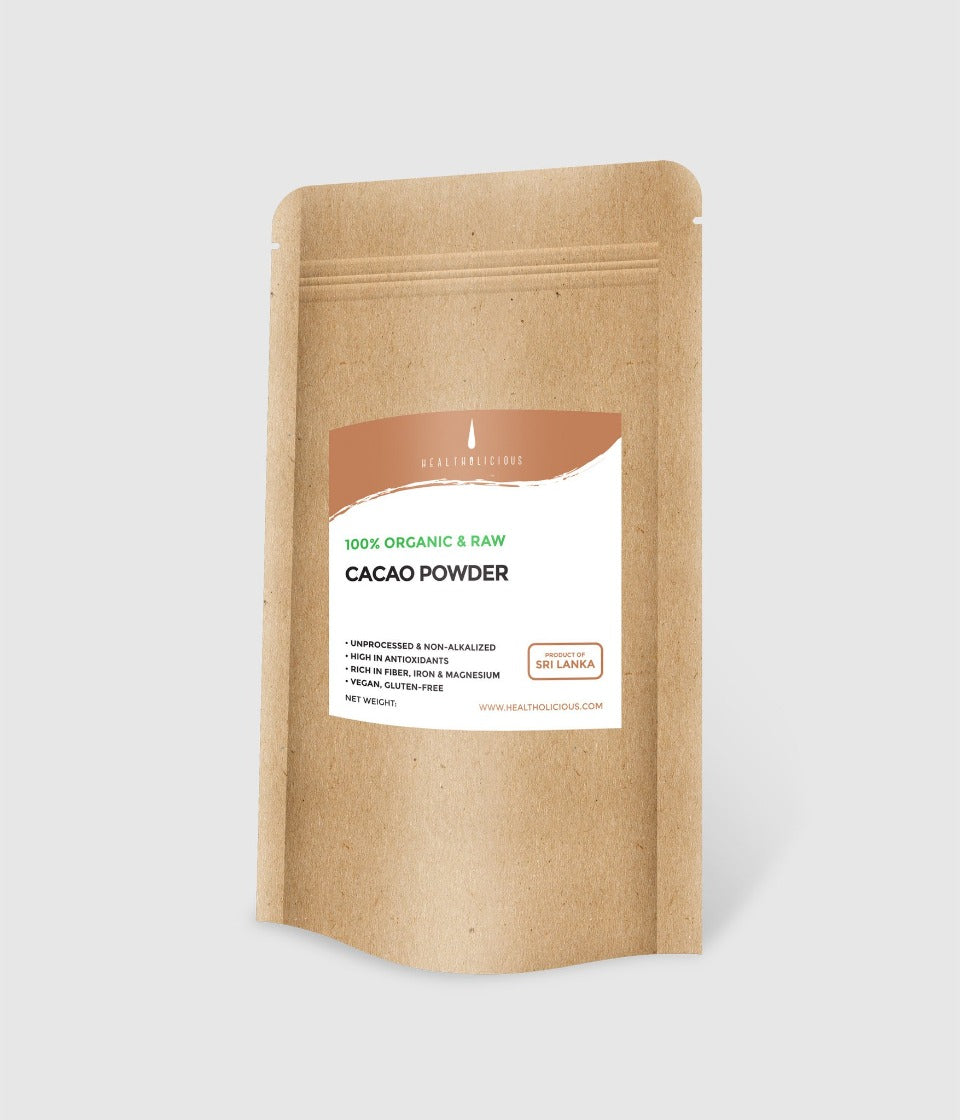 Organic natural cacao powder from Peru 150g (Organic Grade) - Healtholicious One-Stop Biohacking Health Shop