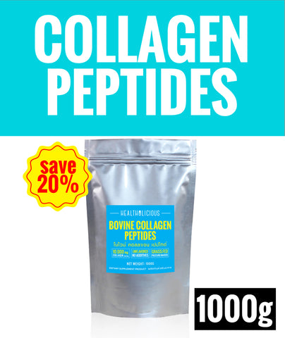Pasture-Raised Bovine Collagen Peptides [1000g]-Bag - Healtholicious One-Stop Biohacking Health Shop