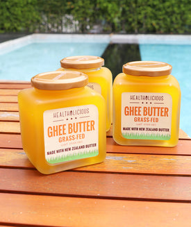 Grass-fed ghee, various flavors (from New Zealand cows' butter)