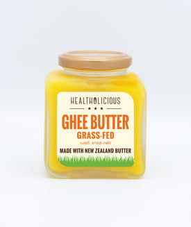 Grass-fed ghee, various flavors (from New Zealand cows' butter) - Healtholicious One-Stop Biohacking Health Shop