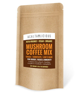 Mushroom Coffee - Certified Organic : ENERGY / IMMUNE / ULTIMA - Healtholicious One-Stop Biohacking Health Shop